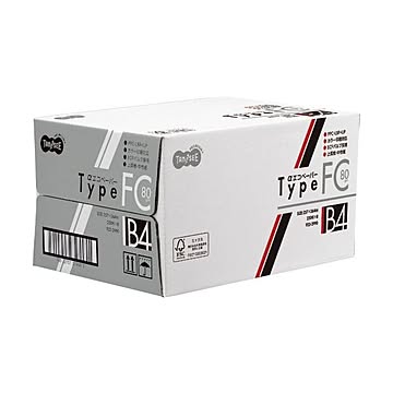 (まとめ）TANOSEE αエコペーパータイプFC B4 標準 80g 1セット(2000枚:250枚×8冊)【×3セット】