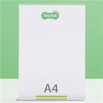 （まとめ） TANOSEE 再生PETサインスタンド 両面用 A4タテ 1個 【×10セット】