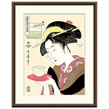 額絵 難波屋おきた 喜多川歌麿 42x34cm 三幸