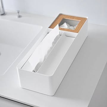 山崎実業 ペーパータオル＆ダストオーガナイザー タワー tower