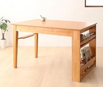 Humiel 木製ダイニングテーブル 3段階伸縮 単品 W120-180cm