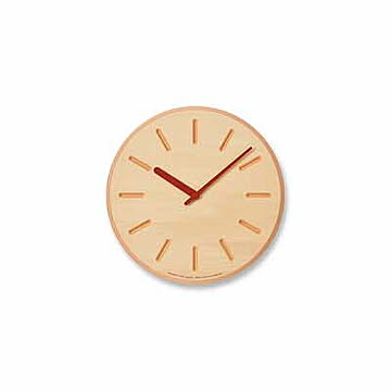 Lemnos レムノス DESIGN OBJECTS Paper-Wood CLOCK line ペーパーウッドクロック ライン DRL19-06  掛け時計 デザイン時計