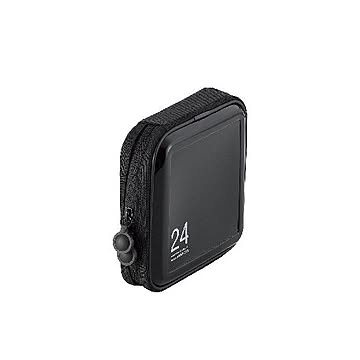 (まとめ)エレコム CD/DVDファスナーケース CCD-H24BK×5セット