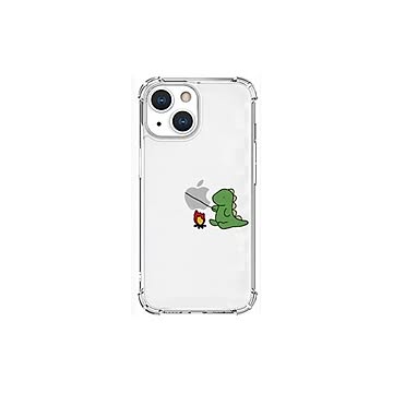 AKAN ソフトタフケース for iPhone 13 mini たき火 グリーン AK20948i13MN