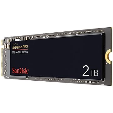 サンディスク エクストリーム プロ M.2 NVMe 3D ソリッドステートドライブ 2TB SDSSDXPM2-2T00-J25