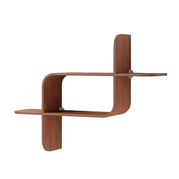 Umbra アンブラ Montage Wall Shelf モンタージュ シェルフ 62x47cm / 天然木 壁面収納 ディスプレイシェルフ 収納棚 収納ラック 飾り棚 ウォールシェルフ