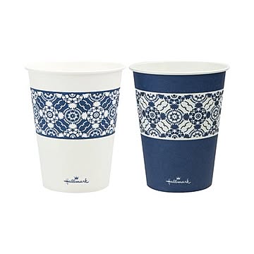 （まとめ） サンナップ HMクラシックブルーカップ275ml 100個【×10セット】
