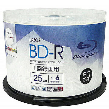 ラソス Lazos L-B50P  BD-R 50枚組 スピンドルケース入 管理No. 4571414152679