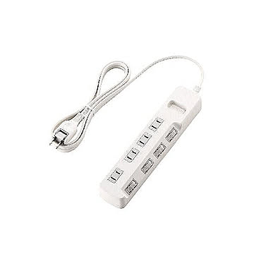 エレコム 個別スイッチ付 省エネタップ T-E5A-2420WH 管理No. 4953103456761