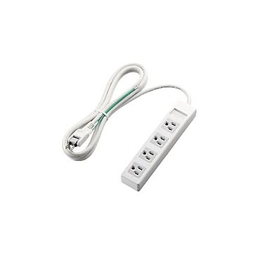 (まとめ)エレコム 3ピンプラグ対応タップ T-T1A-3425WH×3セット