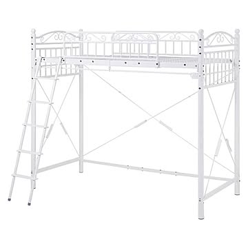 ロフトベッド ホワイト 【時間指定不可】【代引不可】【同梱不可】【プラザセレクト】
