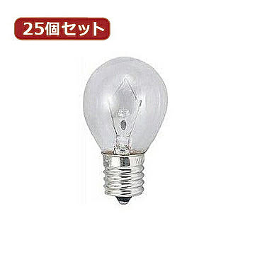 YAZAWA 25個セット クリプトンミニランプ25W形クリア KS351722CX25 管理No. 4560352869688