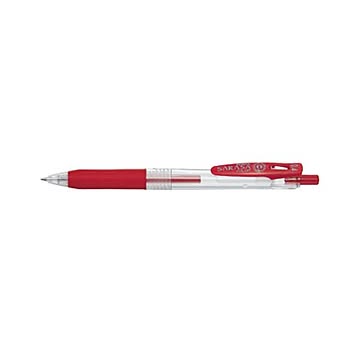 （まとめ） ゼブラ サラサクリップ ボールペン 0.4mm 赤 【×50セット】
