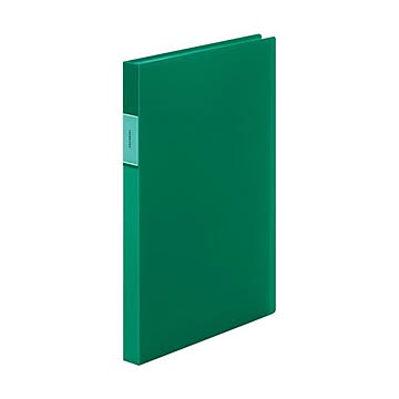まとめキングジム FAVORITESクリアーファイル透明 A4タテ 40ポケット 背幅24mm 緑 FV166TWミト 1冊 ×10セット