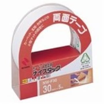 (業務用100セット) ニチバン 両面テープ ナイスタック 【カーペット固定用/幅30mm×長5m】 強弱両面タイプ NW-F30