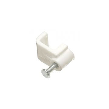 (まとめ)YAZAWA 固定クギ付ケーブルステップル FST8×10セット