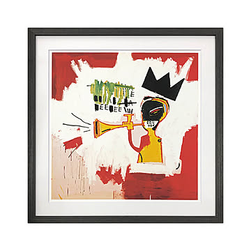 美工社 Jean-Michel Basquiat アートフレーム Trumpet, 1984