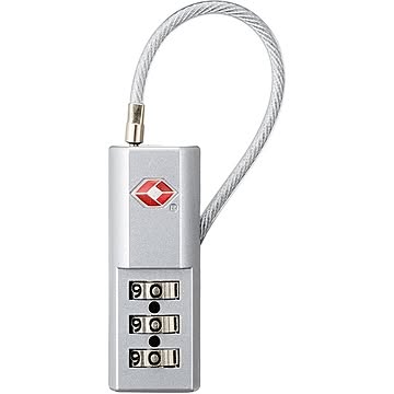TSAケーブル ロック シルバー 1個 TL-03T/S