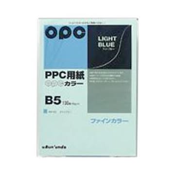 （まとめ） 文運堂 ファインカラーPPC B5判 カラー323 ライトブルー 100枚入 【×10セット】