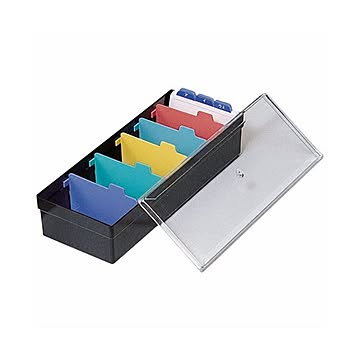 (まとめ) ライオン事務器 名刺整理箱 1個 【×10セット】