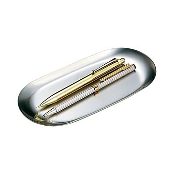 （まとめ） オープン工業 ステンレストレー 小判型 小 W177×D82×H10mm KN-401 1個 【×5セット】