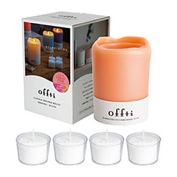 ペガサスキャンドル キャンドルホルダーメルティー コーラルピンク ピュアリリー offti-06663102
