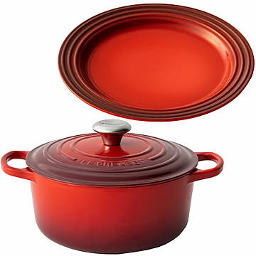ル・クルーゼ 鍋24cm/お皿22cmセット 全3色【プラザセレクト】