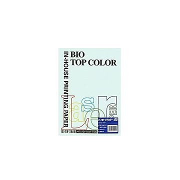 （まとめ） 伊東屋 バイオトップカラー A4判 50枚入 160g／m2 BT407 ブルー 【×3セット】