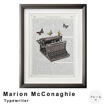 Marion McConaghie（マリオン マコネギー） Typewriter アートポスター（フレーム付き） m13428