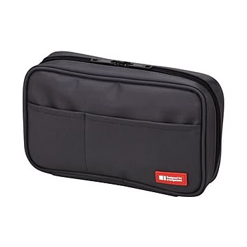 まとめ リヒトラブ ペンケースブックタイプ黒 A-7551-24 1個 ×10セット