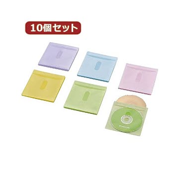 10個セットエレコム Blu-ray・CD・DVD対応不織布ケース タイトルカード CCD-NIWB60ASO CCD-NIWB60ASOX10
