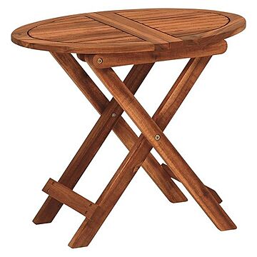 折りたたみ式サイドテーブル 木製 幅55×奥行40×高さ46cm オイル仕上げ