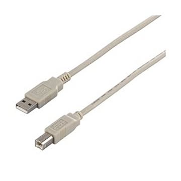 バッファロー(サプライ) USB2.0ケーブル(A to B) 5m アイボリー BSUAB250IVA