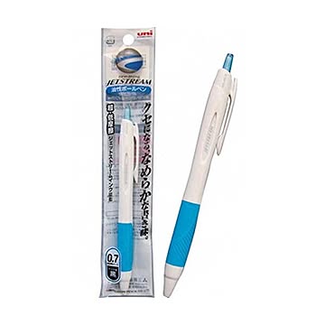 三菱 滑らかジェットストリーム0.7黒水色 10個セット 32-503