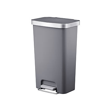 ゴミ箱 45L おしゃれ 分別 ワイド ごみ箱 蓋付き キッチン 45リットル対応 ペダル式 キャスター付き 6266-45