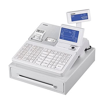 カシオ 電子レジスター ホワイトSR-S4000-20SWE 1台