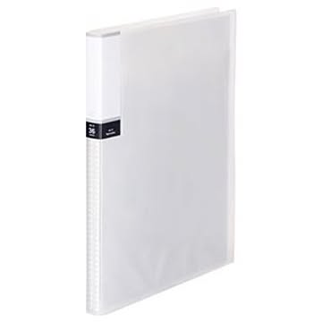 （まとめ） TANOSEE クリアブック（透明表紙） A4タテ 36ポケット 背幅20mm クリア 1冊 【×10セット】