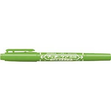 （まとめ） ゼブラ マッキーケア極細 つめ替えタイプ ライトグリーン 極細0.5mm・細字1.0〜1.3mm 【×30セット】