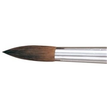 （まとめ）ぺんてる 丸筆 ZBS1-16 馬毛 16号×10セット