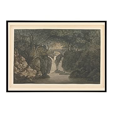世界の古い絵画 レトロポスター デジタルリマスターLower waterfall Ryda【bn-poster-3769】
