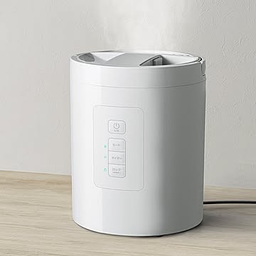 スチーム式加湿器 ポット型 おしゃれ Sサイズ コンパクト 2L 8畳 オフィス 節電 エコ 省エネ お手入れ簡単 オフタイマー リビング ダイニング 白 黒 