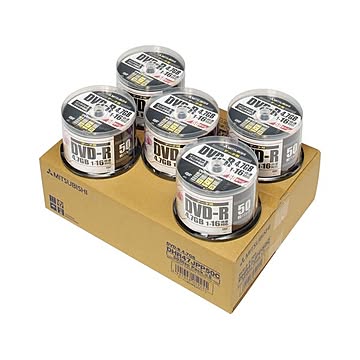 三菱化学メディア PCデータ用DVD-R 250枚入 DHR47JPP50C