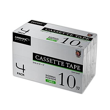 4個セット HIDISC カセットテープ ノーマルポジション 10分 4巻 HDAT10N4PX4