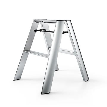 METAPHYS ルカーノ 2ステップ 脚立 Puremium Edition 94010B シルバー