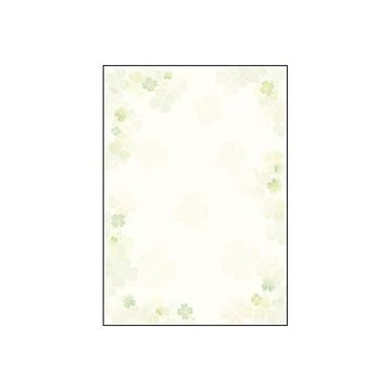 （まとめ） ササガワ 和柄用紙 和ごころ 10枚 4-1026 四つ葉【×20セット】