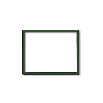 【木製額】色あせを防ぐUVカットアクリル ■デッサン額 太子サイズ（379×288mm）グリーン（緑）壁掛けひも付き 化粧箱入り