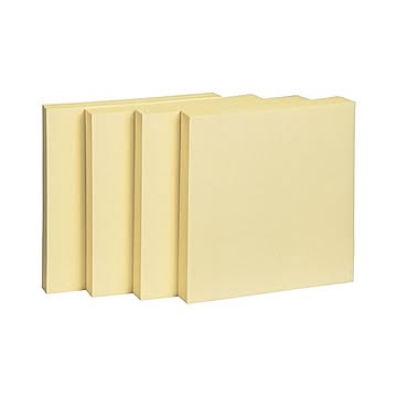 (まとめ) TANOSEE ふせん 75×75mmイエロー 1パック（10冊）  【×10セット】