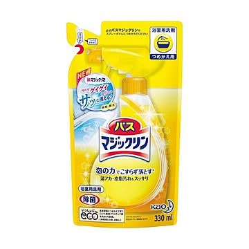 （まとめ） 花王 バスマジックリン泡立ちスプレー詰替 330ml×30セット