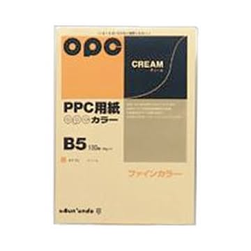 （まとめ） 文運堂 ファインカラーPPC B5判 カラー322 クリーム 100枚入 【×10セット】
