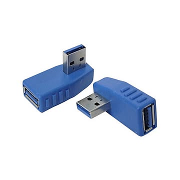 変換名人 変換プラグ USB3.0 A左L型 USB3A-LL